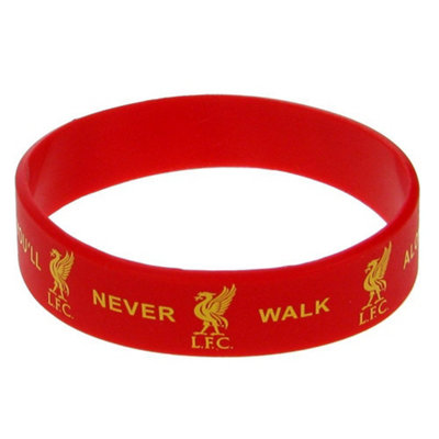  - Liverpool Fc Official Silicone Wristband Red (One Size)