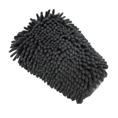 Henry Wag Microfibre Cleaning Glove Grey/blue (One Size) from B&Q