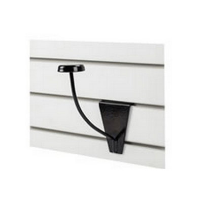 Stubbs Slat-Wall Hat Rack Black (One Size) from B&Q