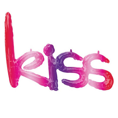 Anagram Script Phrase Supershape Foil Balloon Ombre Kiss (27In) from B&Q