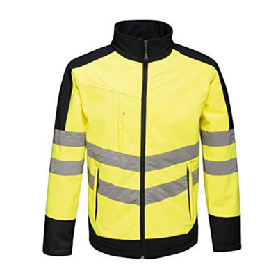 B&Q -  Unisex Hi Vis Pro Reflective Softshell Work Jacket