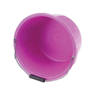 Lincoln Feed Bucket Cerise Pink (15 Litre) from B&Q