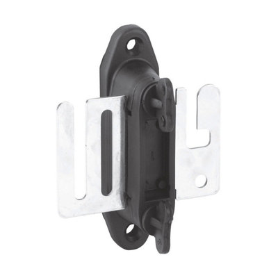 Agrifence Gatelock Insulators (H6017) (Pack Of 2) Black/silver (One Size) from B&Q