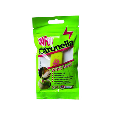 Naf Naf Naf Off Citronella Wrist Band Green (One Size) from B&Q
