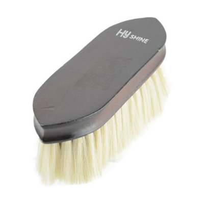 Hyshine Deluxe Goat Hair Wooden Dandy Brush Dark Brown (One Size) from B&Q