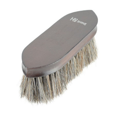 Hyshine Deluxe Horse Hair Wooden Dandy Brush Dark Brown (One Size) from B&Q