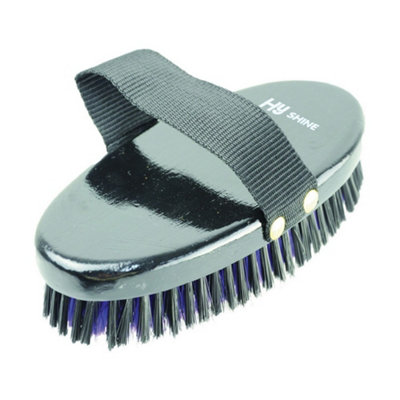 Hyshine Wooden Body Brush Black/purple (One Size) from B&Q