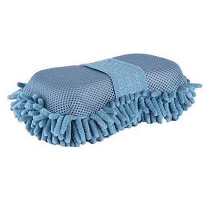 Lincoln Microfibre Grooming Sponge Blue (One Size) from B&Q