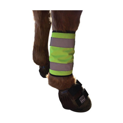 Hyviz Reflector Horse Leg Wraps Yellow (Pony) from B&Q