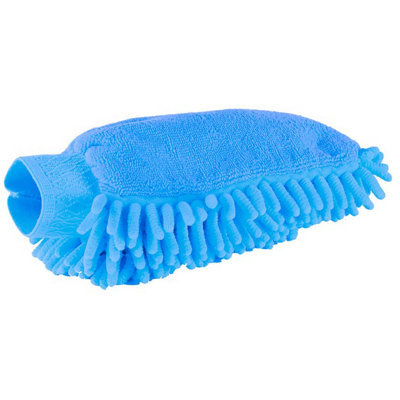 Lincoln Microfibre Grooming Mitt Blue (One Size) from B&Q