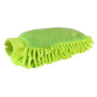 Lincoln Microfibre Grooming Mitt Green (One Size) from B&Q