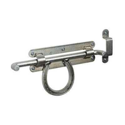 Stubbs Horse Shoe Door Bolt Silver (One Size) from B&Q