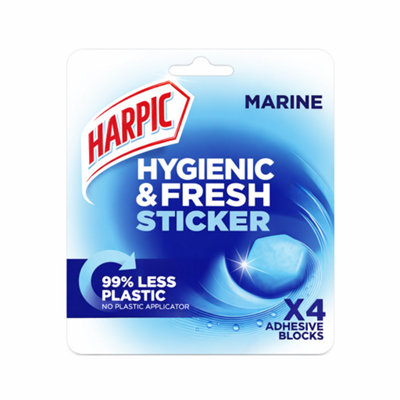 SuperGift.com Harpic Hygenic Sticker MarineToilet Block 4X12G from B&Q