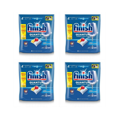 B&Q -  Quantum Dishwasher Tablets Lemon 100 CountPack Of 4