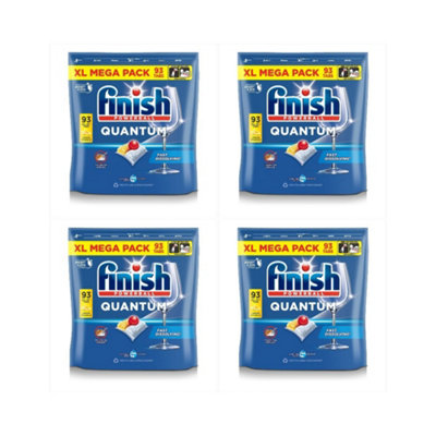Finish Quantum Dishwasher Tablets Lemon 93 CountPack Of 4 from B&Q