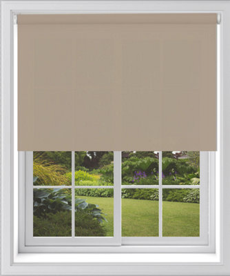 Caecus Blinds Blackout Roller Blind Cappuccino 210Cm from B&Q