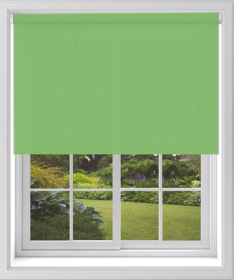 Caecus Blinds Blackout Roller Blind Lime Green 150Cm from B&Q