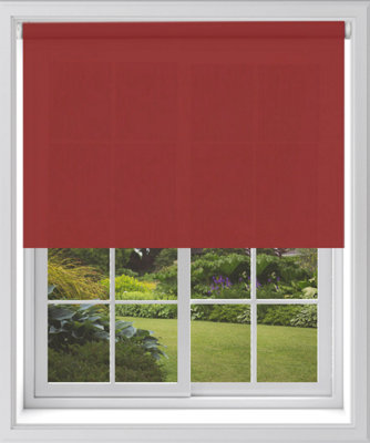 Caecus Blinds Blackout Roller Blind Red 210Cm from B&Q