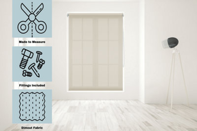 Caecus Blinds Made To Measure Straight Edge Daylight  Roller Blind Cappuccino 180Cm from B&Q