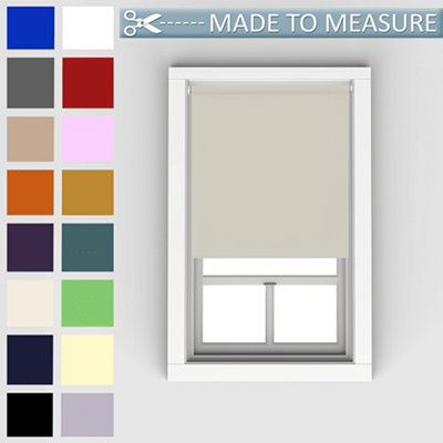Caecus Blinds Made To Measure Blackout Roller Blind Natural 180Cm from B&Q