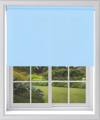 Caecus Blinds Blackout Roller Blind Blue 60Cm from B&Q