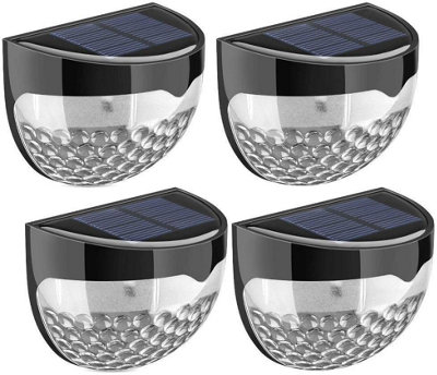 Globrite Solar Lights Outdoor GardenPack Of 4 Waterproof PathwayPatio & Deck Lights With Dusk-To-Dawn Sensor from B&Q