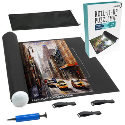 Tanness Giant Jigsaw Puzzle Roll Mat For Up To 1500 PiecesWith Storage Bag And Inflatable TubePortable Puzzle Saver Mat from B&Q