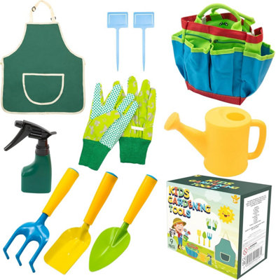 Pelle & Sol Pelle And Sol Kids Gardening Tool Kit9 PieceIncludes Shovel Rake Apron And Tote BagOutdoor Fun And Learning from B&Q