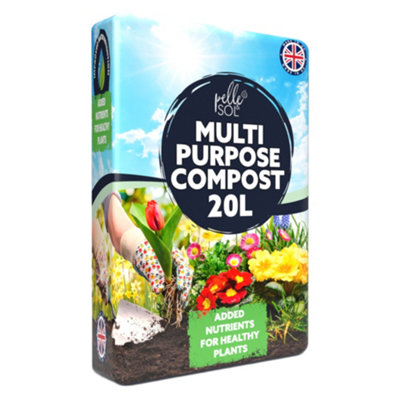 Pelle & Sol 20L Multi Purpose Compost For Indoor & Outdoor PlantsNutrient-Rich Potting Soil from B&Q