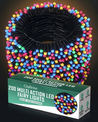 Globrite 20M 200 Led Fairy Lights Multi Colour Plug In Indoor Outdoor String Lights With 8 Modes from B&Q