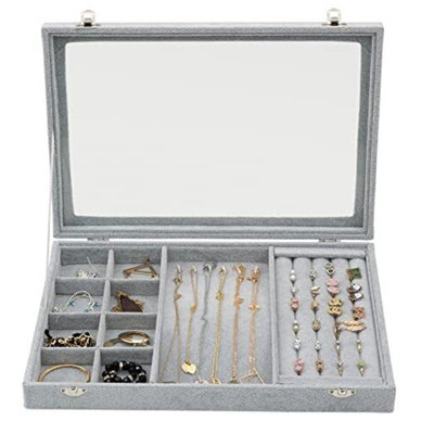Jewellery Box Storage Organiser 3In1 Necklace Earrings Rings Display Sasha Morel from B&Q