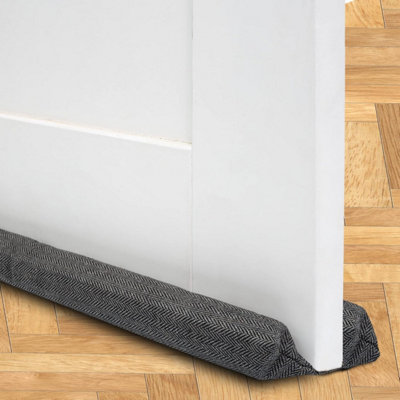B&Q -  Door Draft Excluder Double Sided(Black)Adjustable Draught Stopper For Doors And WindowsEnergy Saving Design
