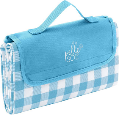 B&Q -  200X140Cm Waterproof Picnic BlanketLarge Foldable Outdoor Mat For Garden And CampingTeal