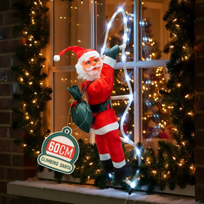 Globrite 60Cm Led Climbing Santa Decoration With 48 Lights - Led Climbing Santa - Image 3