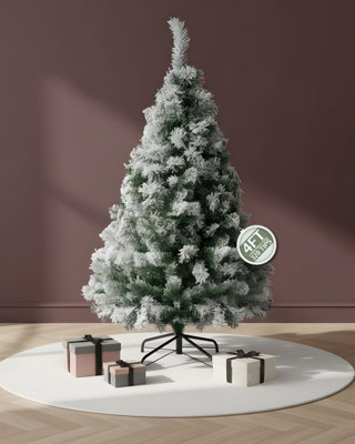 Pelle & Sol 4Ft Snow Tipped Christmas Tree - Snow Tipped White - Image 3