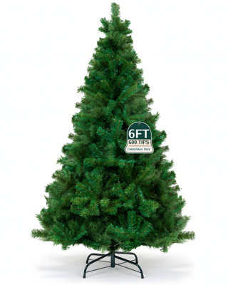 Pelle & Sol 4/5/6 Ft Artificial Christmas Tree With 300/500/600 Tips Stunning Xmas Tree For Indoor & Outdoor Christmas Decorations from B&Q