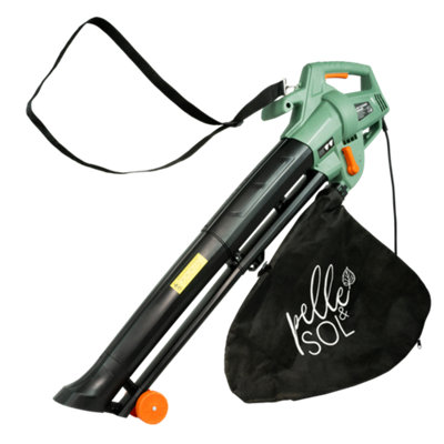 B&Q -  3300W Corded Leaf Blower And Vacuum With 45L Bag3-In-1 Garden Mulcher With 12M Cable