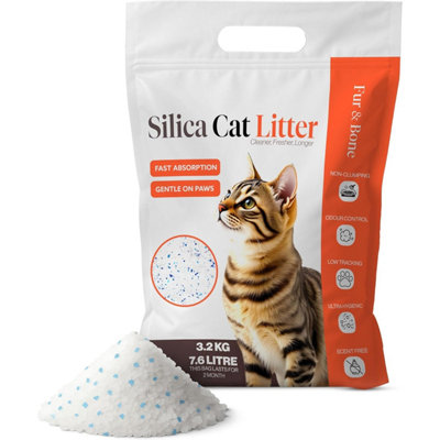 7.6L Silica Crystal Cat Litter UltraAbsorbent, LowDust, Superior Odor Control - Image 2