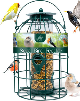 B&Q -  Outdoor Metal Seed Bird Feeder Hanging CageWeather Resistant