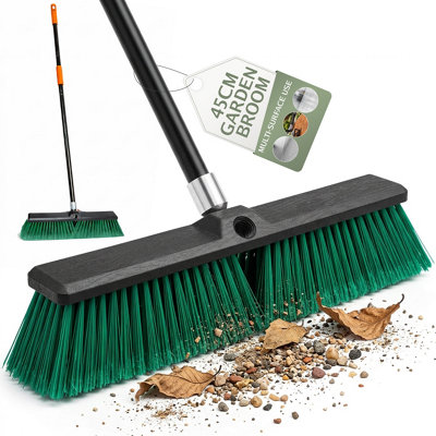 Pelle & Sol Garden Broom 45Cm Heavy Duty Outdoor Sweeping Brush For PatiosDriveways & Concrete Surfaces from B&Q
