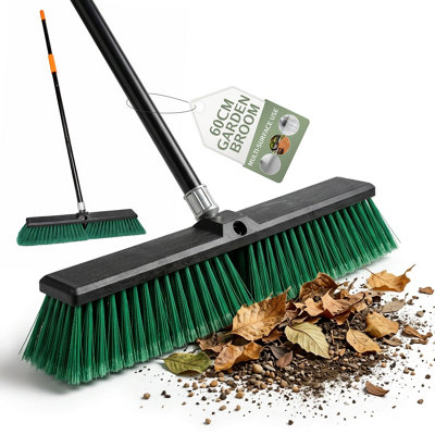 Pelle & Sol Garden Broom 60Cm Heavy Duty Outdoor Sweeping Brush For PatiosDriveways & Concrete Surfaces from B&Q