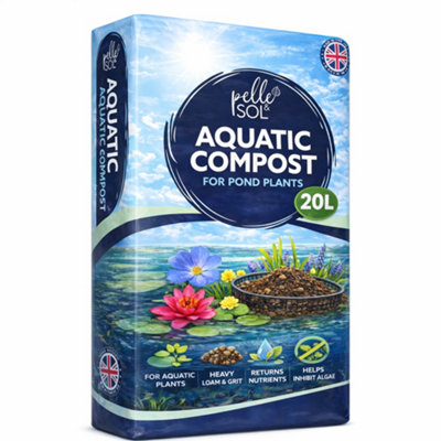 Pelle & Sol Aquatic Compost 20LLoam & Grit Soil For Pond Plants And Outdoor Planting from B&Q