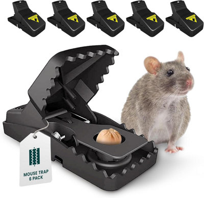 Green Haven Reusable Mouse Trap6 Pack Mouse Traps For Indoors And OutdoorsHighly Sensitive Mousetrap Catcher from B&Q