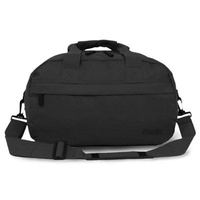 Cuqoo 40X20X25Cm Ryanair Cabin Bags With Adjustable Shoulder StrapPerfect Under Seat Airline Compact Hand Luggage Bag (Black) from B&Q