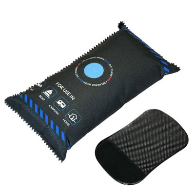 Cuqoo 1Kg Reusable Dehumidifier Bag For Interior Moisture Absorber For Car With Dashboard Mounting Anti-Slip Fast Microwave Mat from B&Q