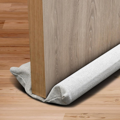 Cuqoo Adjustable Door Draft Excluder 70 To Waterproof 600D Oxford Fabric Under Door Draught Stopper Snow And Wind Proof Guard 90Cm