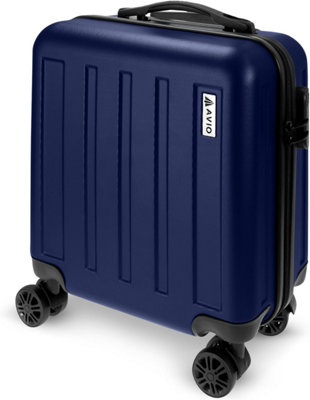 Cuqoo Avio 45Cm Cabin Suitcase Twilight Blue Lightweight Carry On Luggage 45X36X20Cm Hard Shell Spinner Bag For Ryanair Easyjet from B&Q