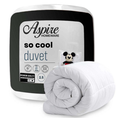 Aspire Homeware 2.5 Tog Summer Duvet Double (200X200Cm) Premium Anti-Allergy Lightweight Quilt from B&Q