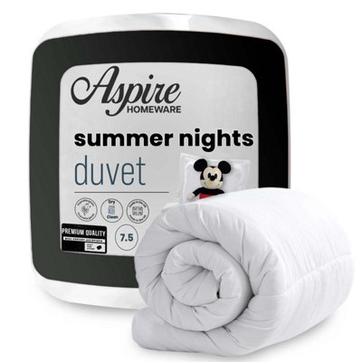 Aspire Homeware 7.5 Tog All-Season Duvet Single (135X200Cm) Premium Anti-Allergy Warm Quilt from B&Q