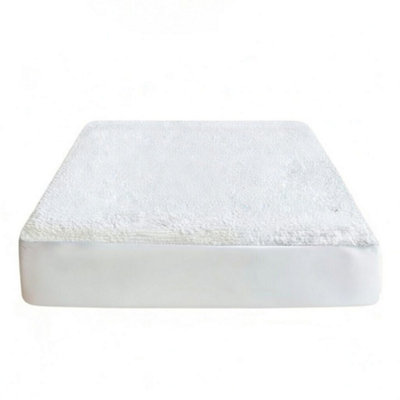 Aspire Homeware Waterproof Fitted Mattress Protector30Cm Deep FitSingle 90X190Cm from B&Q